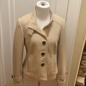 Banana Republic Beige Peacoat.